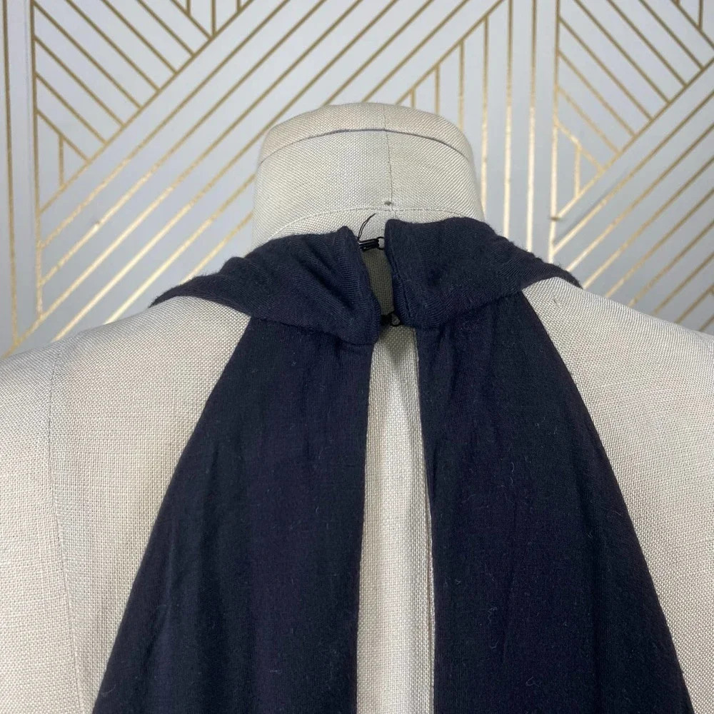 Haute Hippie Cold-Shoulder Jersey Mini Dress Black‎ - Picture 8 of 12